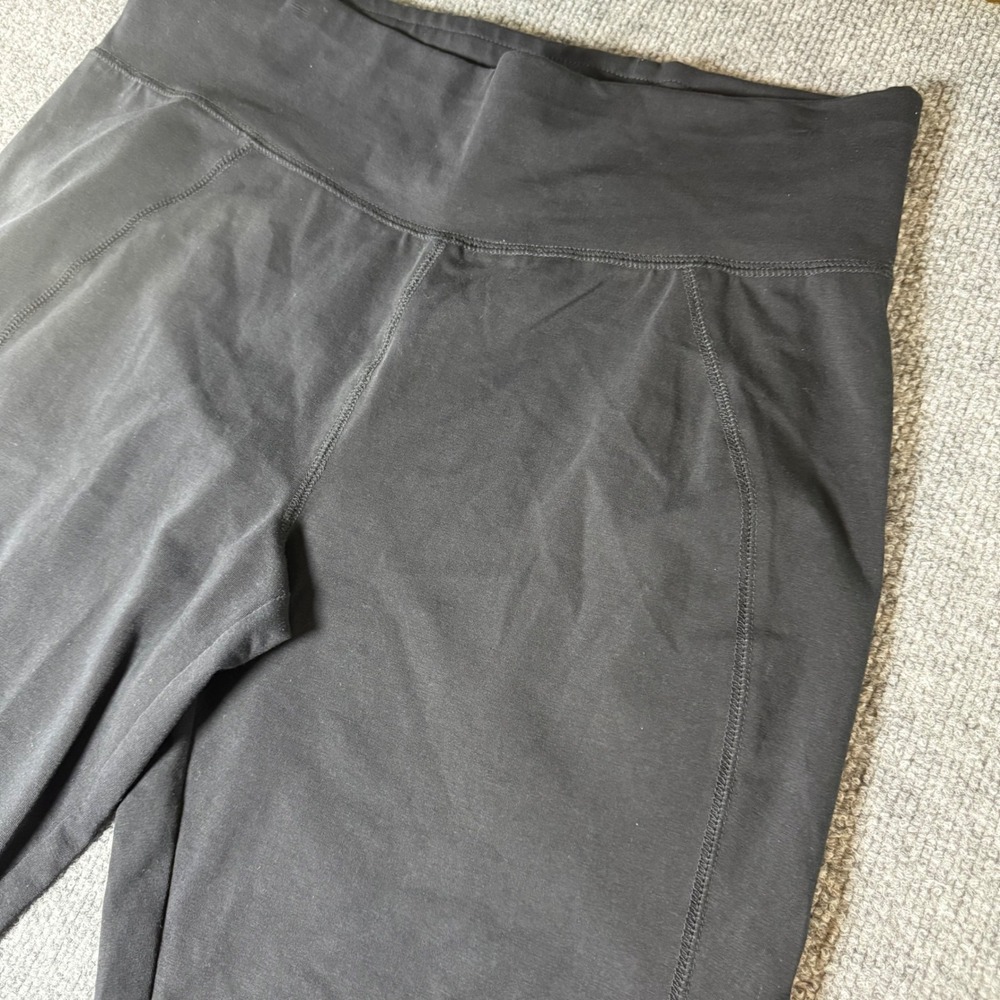 Susan Graver Weekend Black High‎ Waisted Athletic Leggings Women's Size M